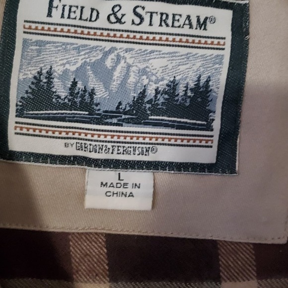 NWOT Men’s L Khaki Multi Pocket F& S Lined Vest field and stream - Picture 2 of 4